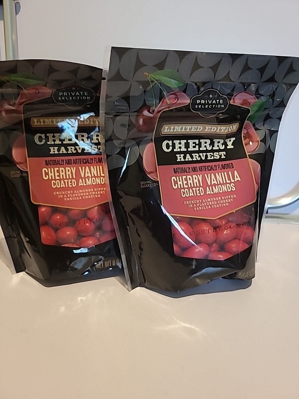 Private Selection Cherry Vanilla Coated Almonds - Red/Black Packaging